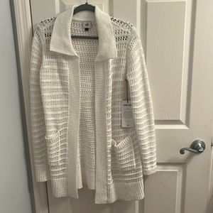 Open stitch cardigan